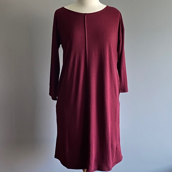 Dresses Womens Deep Burgundy Knit Dress Poshmark — free download